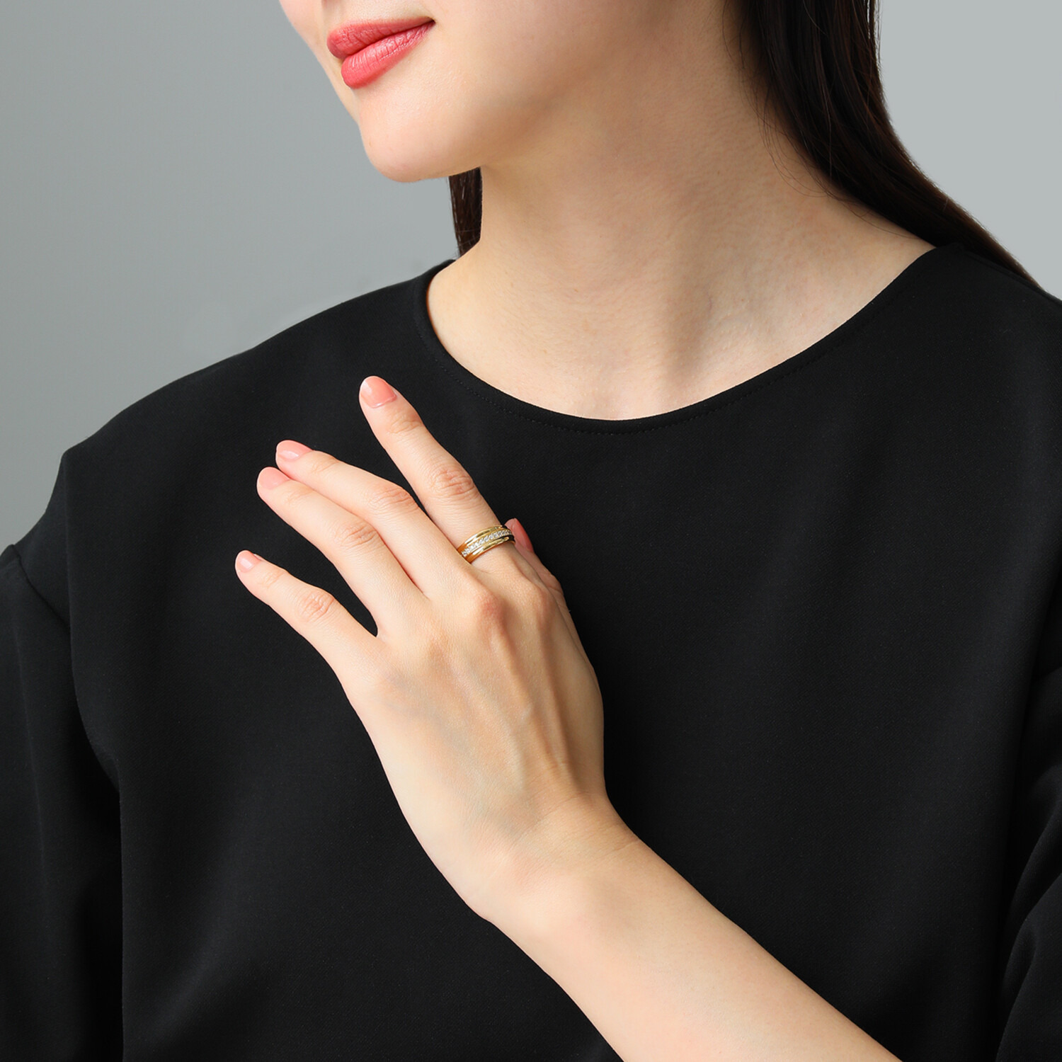 ファシーノアルジェント シルバー ＣＺ フルエタニティ ストレートリング