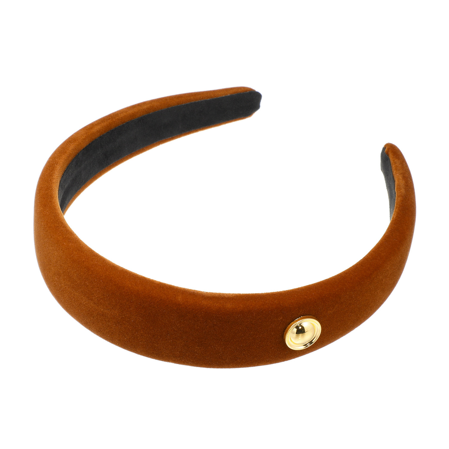 韓国トレンド 雑貨コレクション メタルポイント ベロアカチューシャ