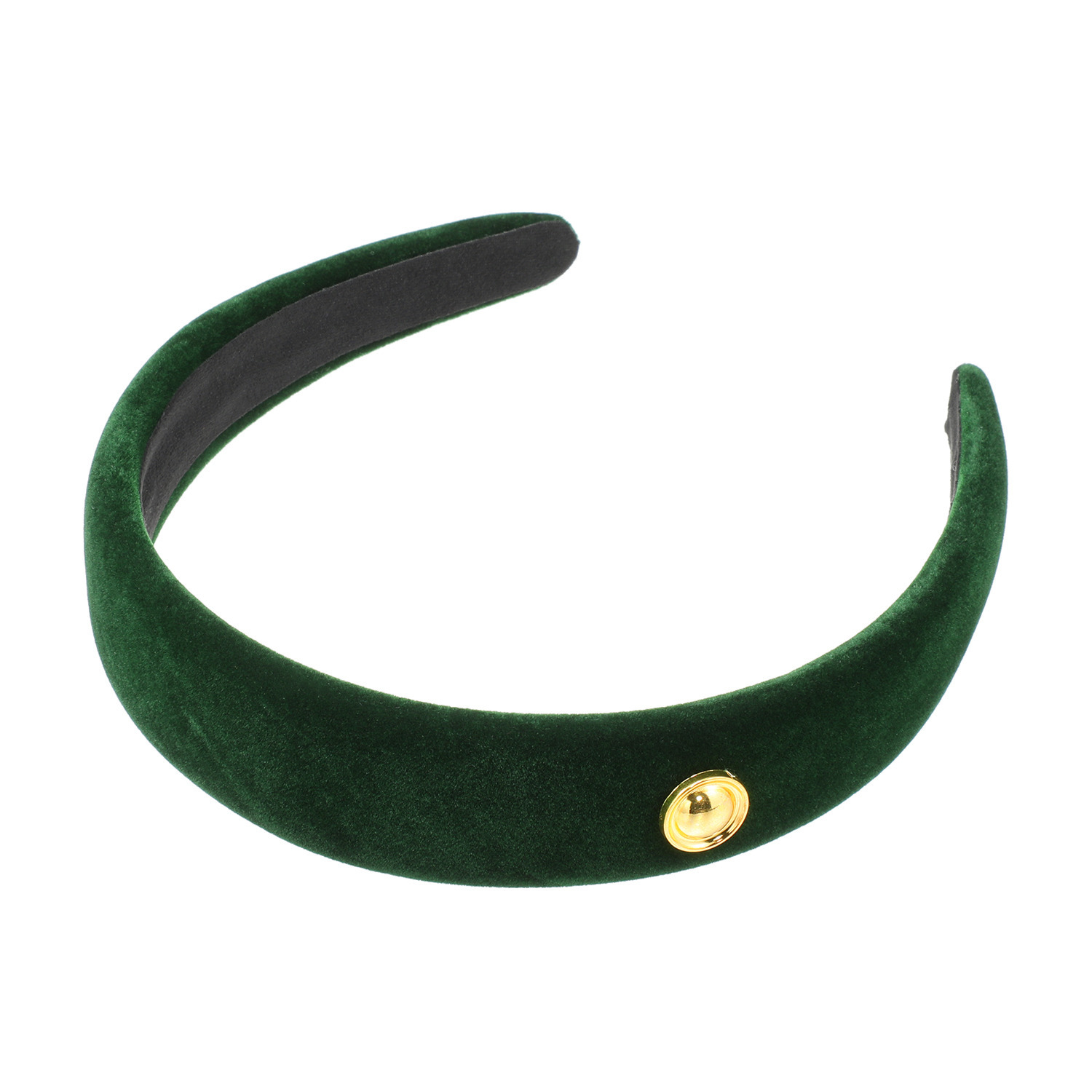 韓国トレンド 雑貨コレクション メタルポイント ベロアカチューシャ