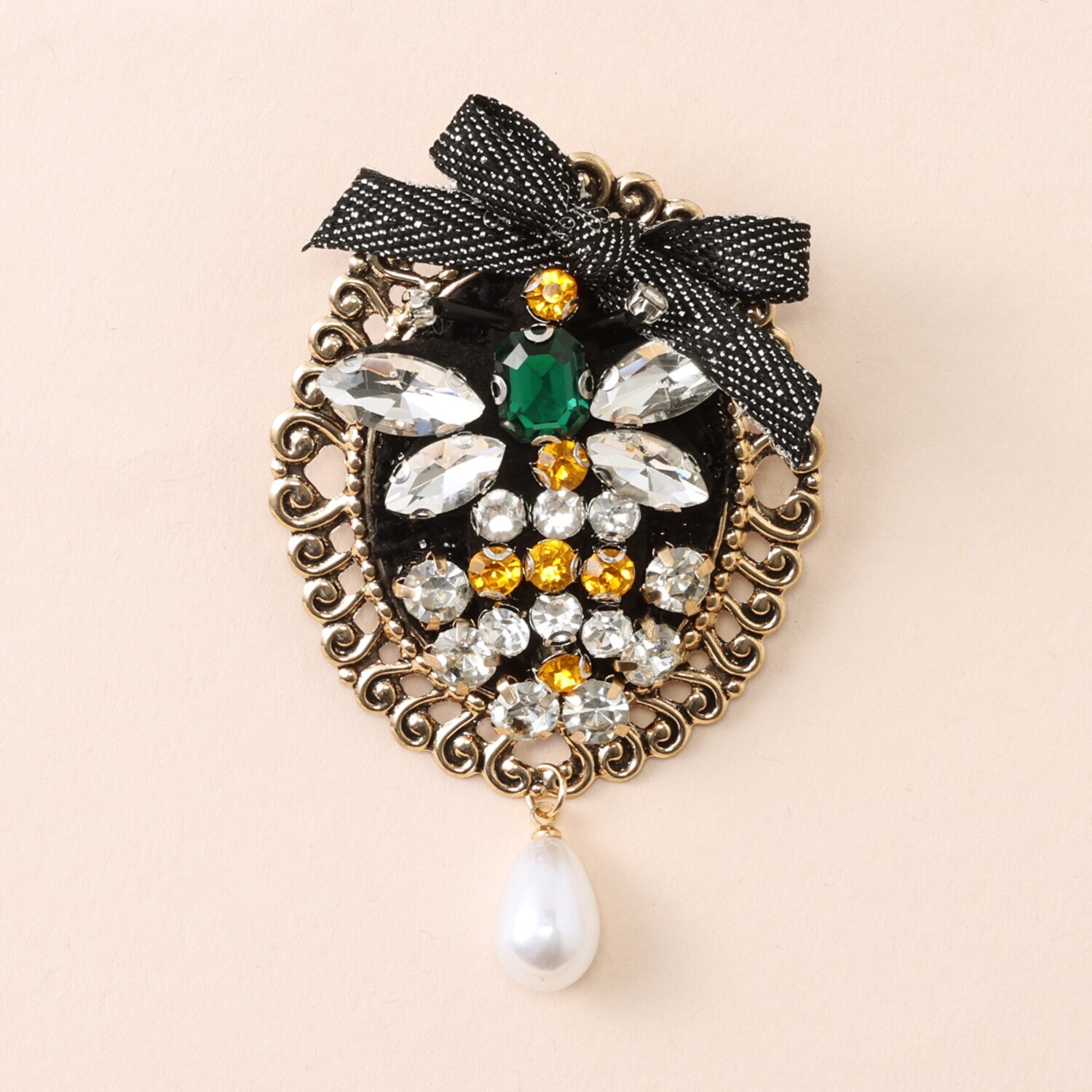 韓国トレンド 雑貨コレクション キラキラビジュウ モティーフブローチ