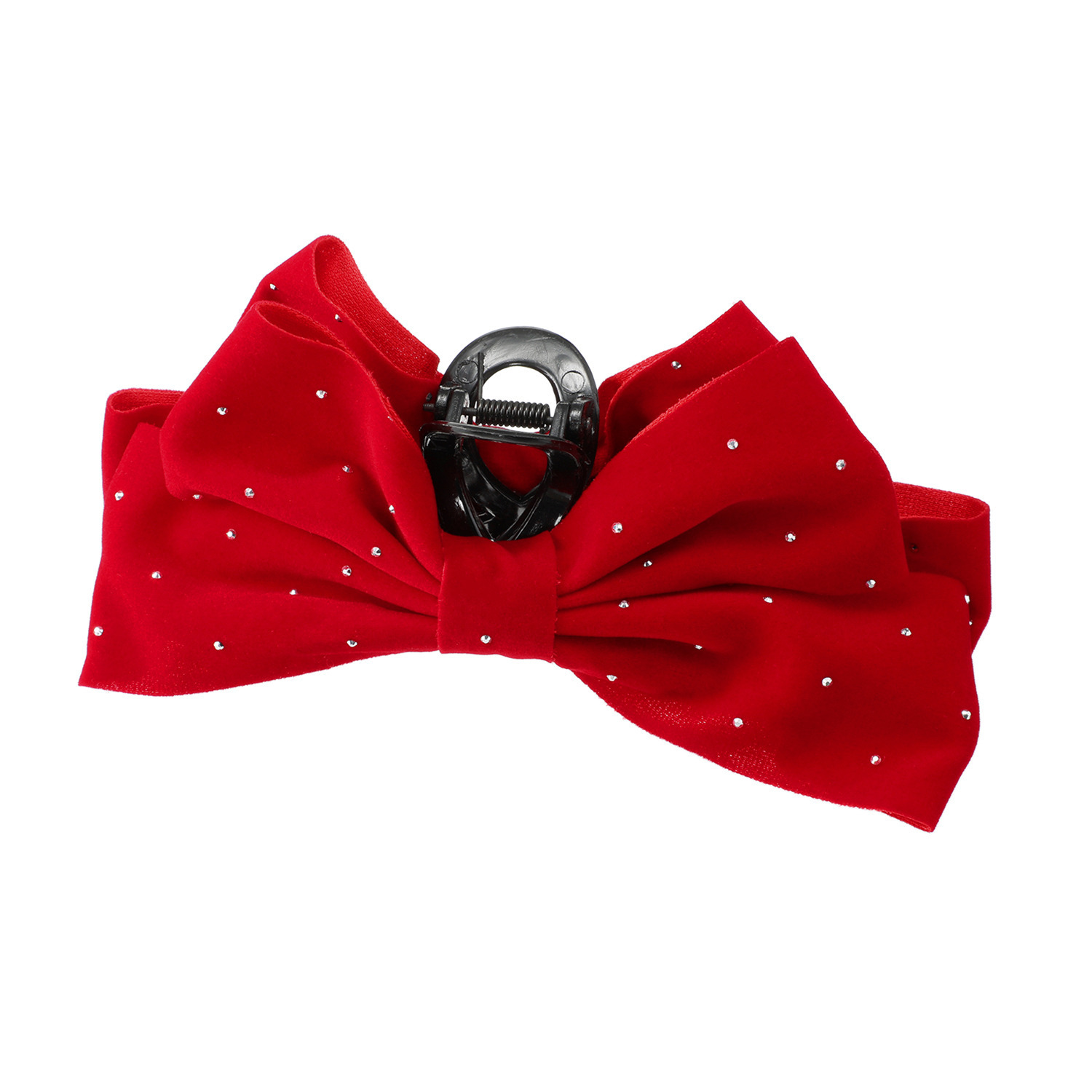 韓国トレンド 雑貨コレクション ベロア リボンバンスクリップ