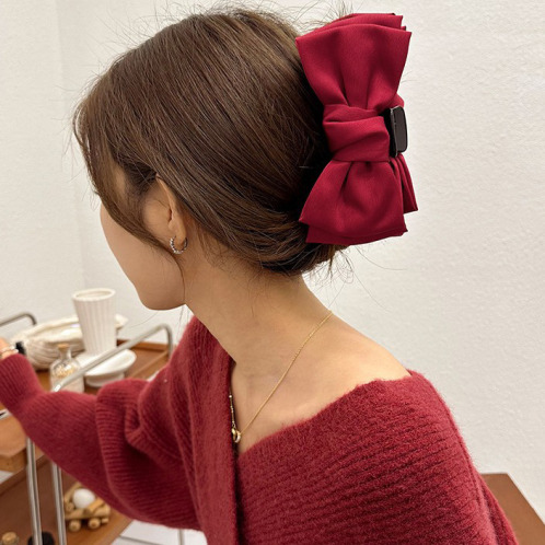 韓国トレンド 雑貨コレクション リボンバンスクリップ