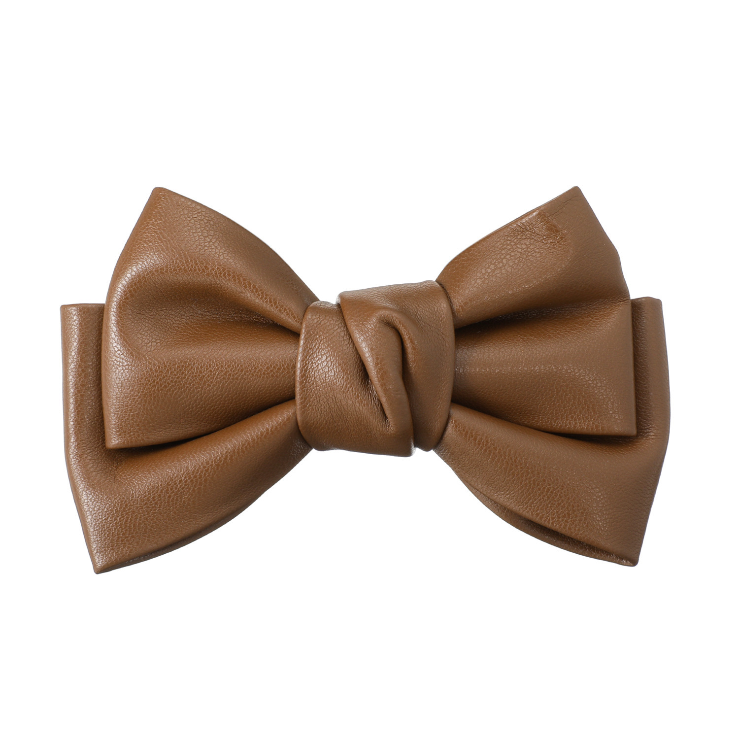 韓国トレンド 雑貨コレクション フェイクレザー リボンクリップ