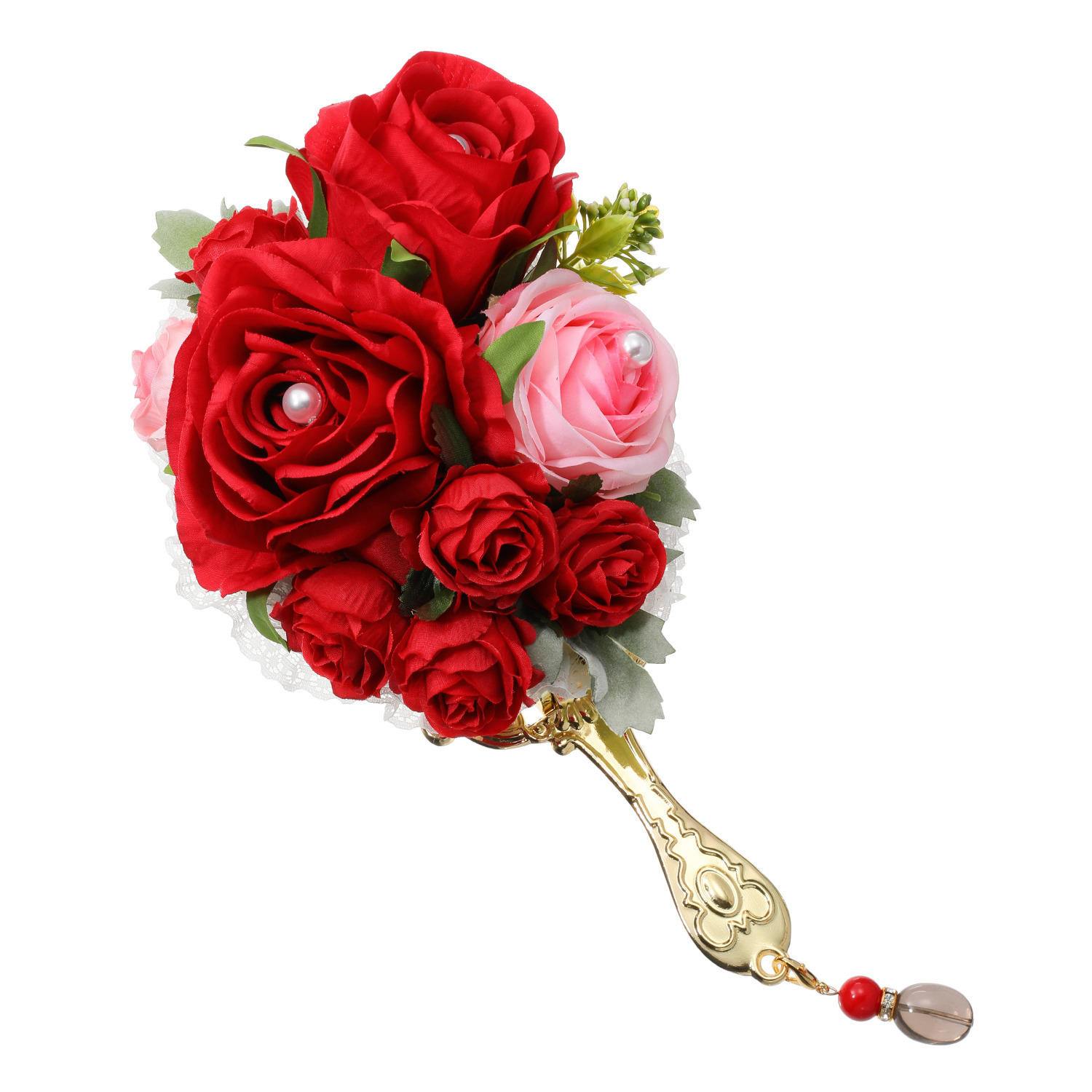 マイクローバー 心舞う幸運を願って！ チャーム付ミラー