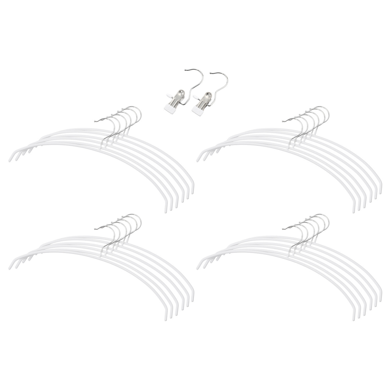 ミナリノ ずれ落ちにくく すっきり収納！ スタイルハンガー カラーが選べる ４８本セット