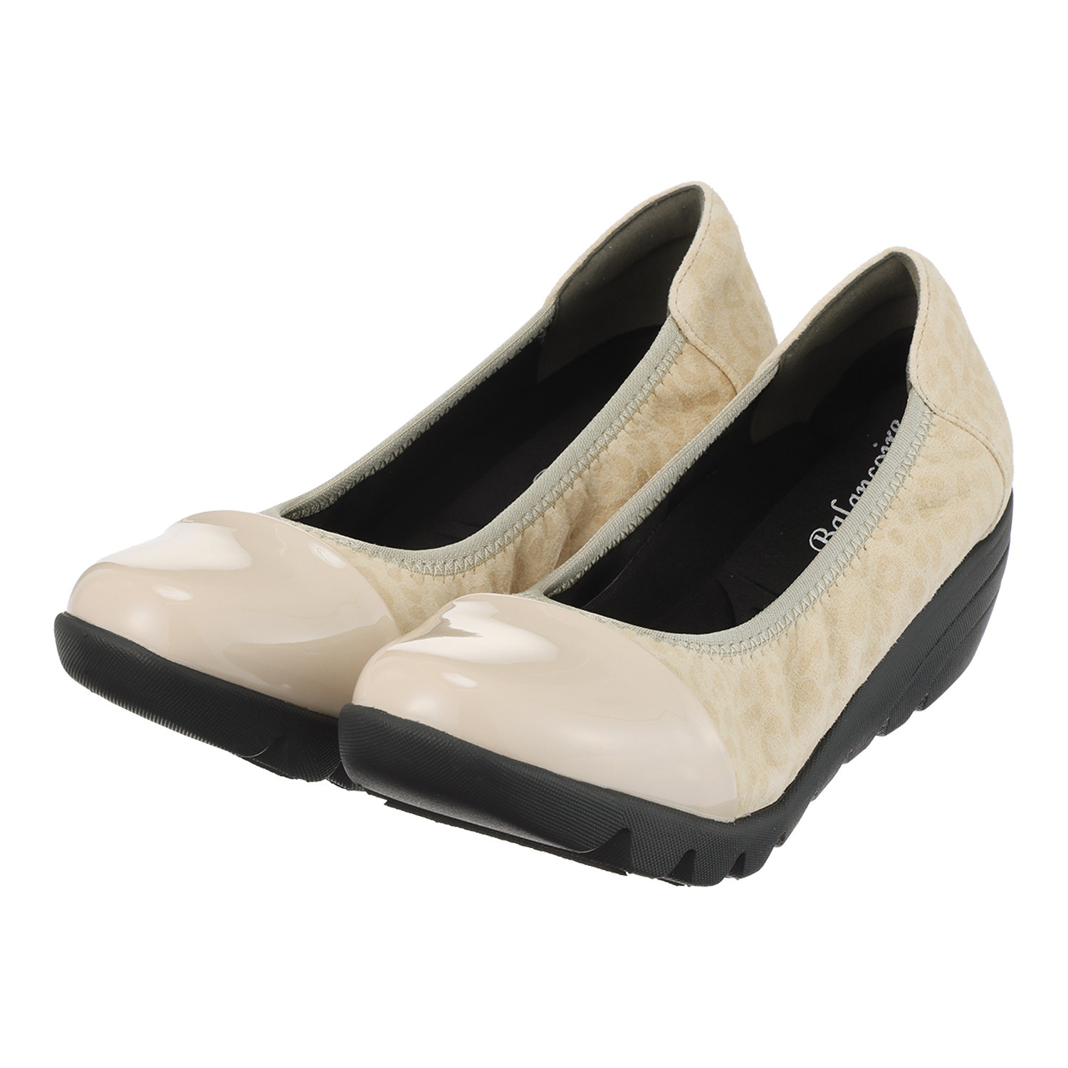 ブランコワール ジャパンメイド 羊革　超軽量 厚底パンプス