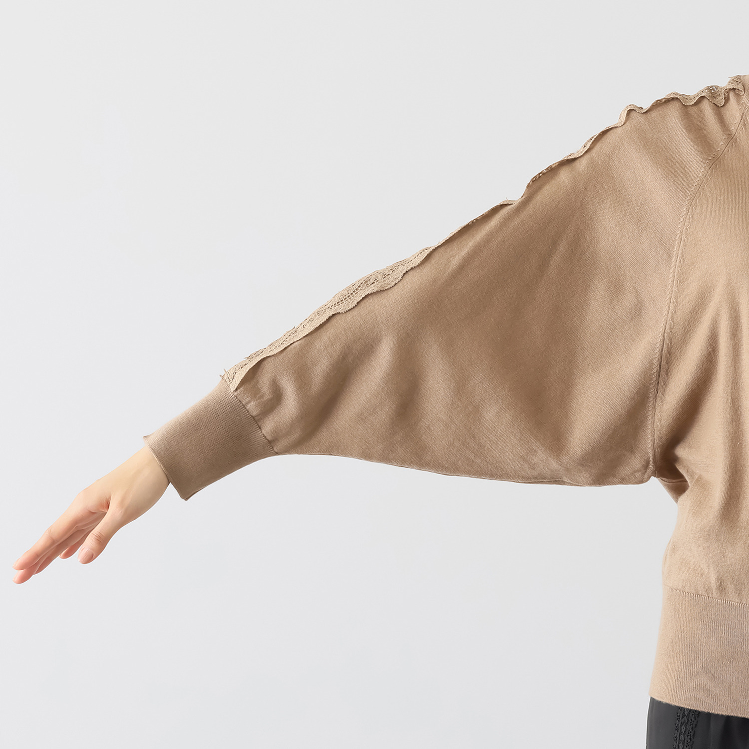 キョウコ　ヒガ レースアクセント ドルマンスリーブ プルオーバー