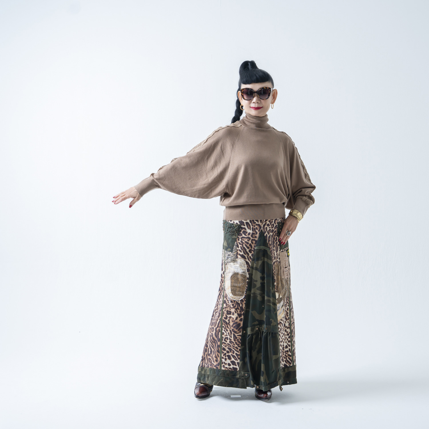 キョウコ　ヒガ レースアクセント ドルマンスリーブ プルオーバー