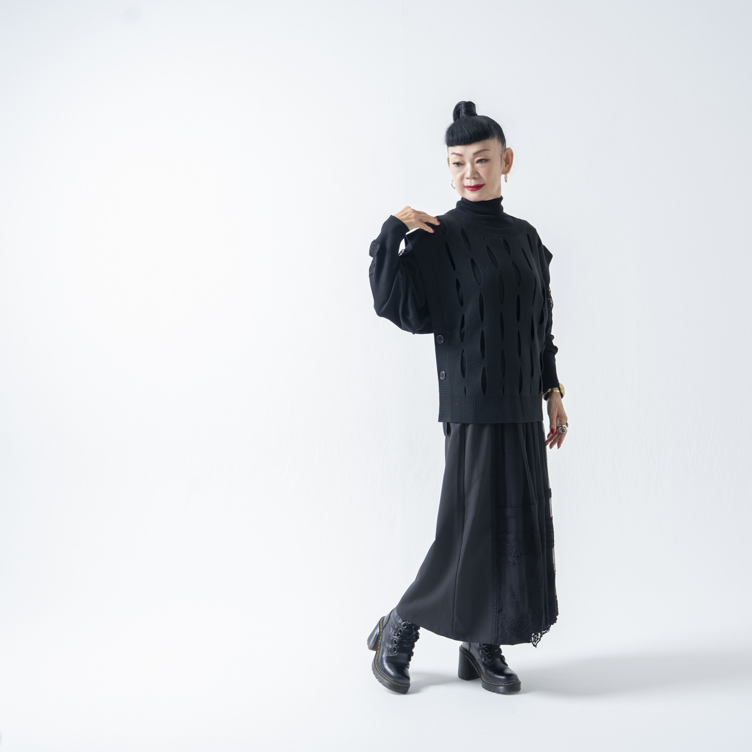 キョウコ　ヒガ レイヤードが楽しくなる スラッシュディテール ニットジレ