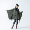 キョウコ　ヒガ フード付 マント風コート “羽織るブランケット”