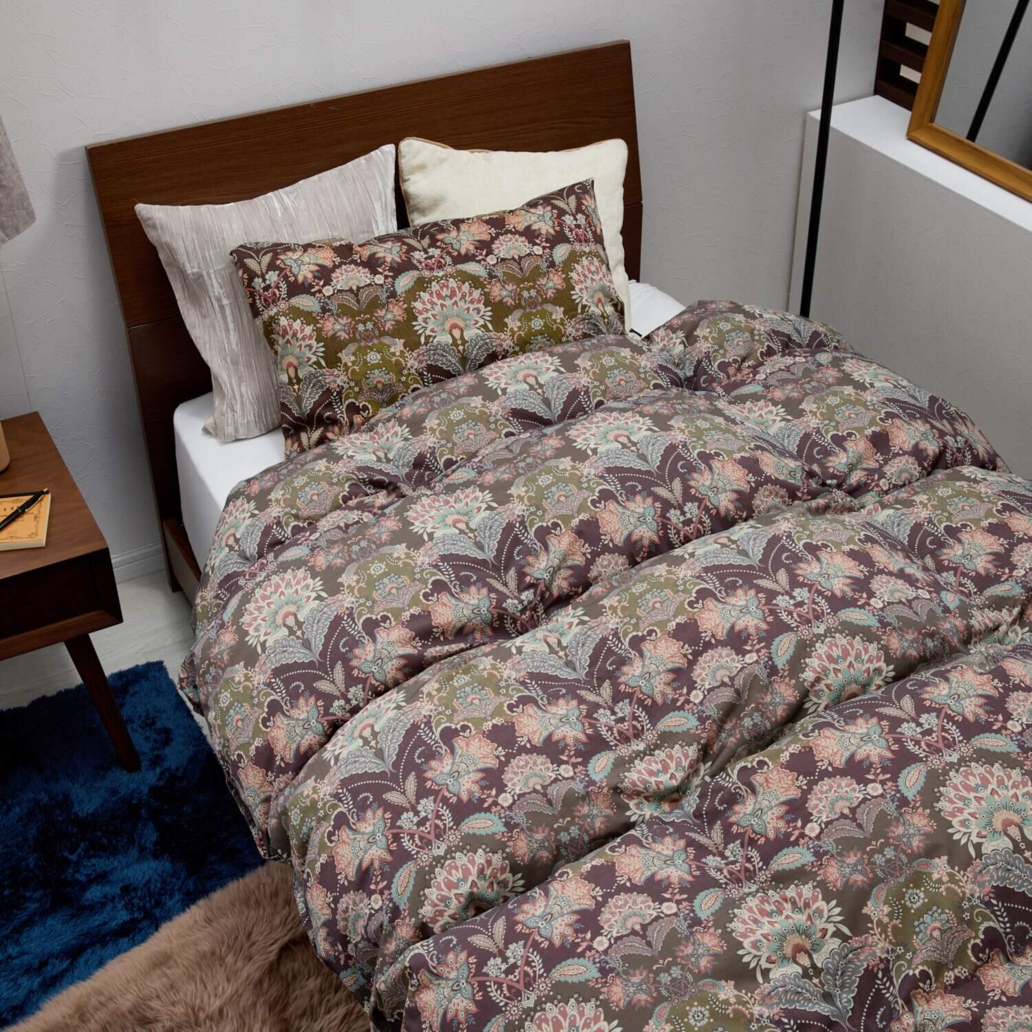 ｎｉｓｈｉｋａｗａ ジャパンダウン 防ダニ生地使用 羽毛掛けふとん ＜セミダブル＞