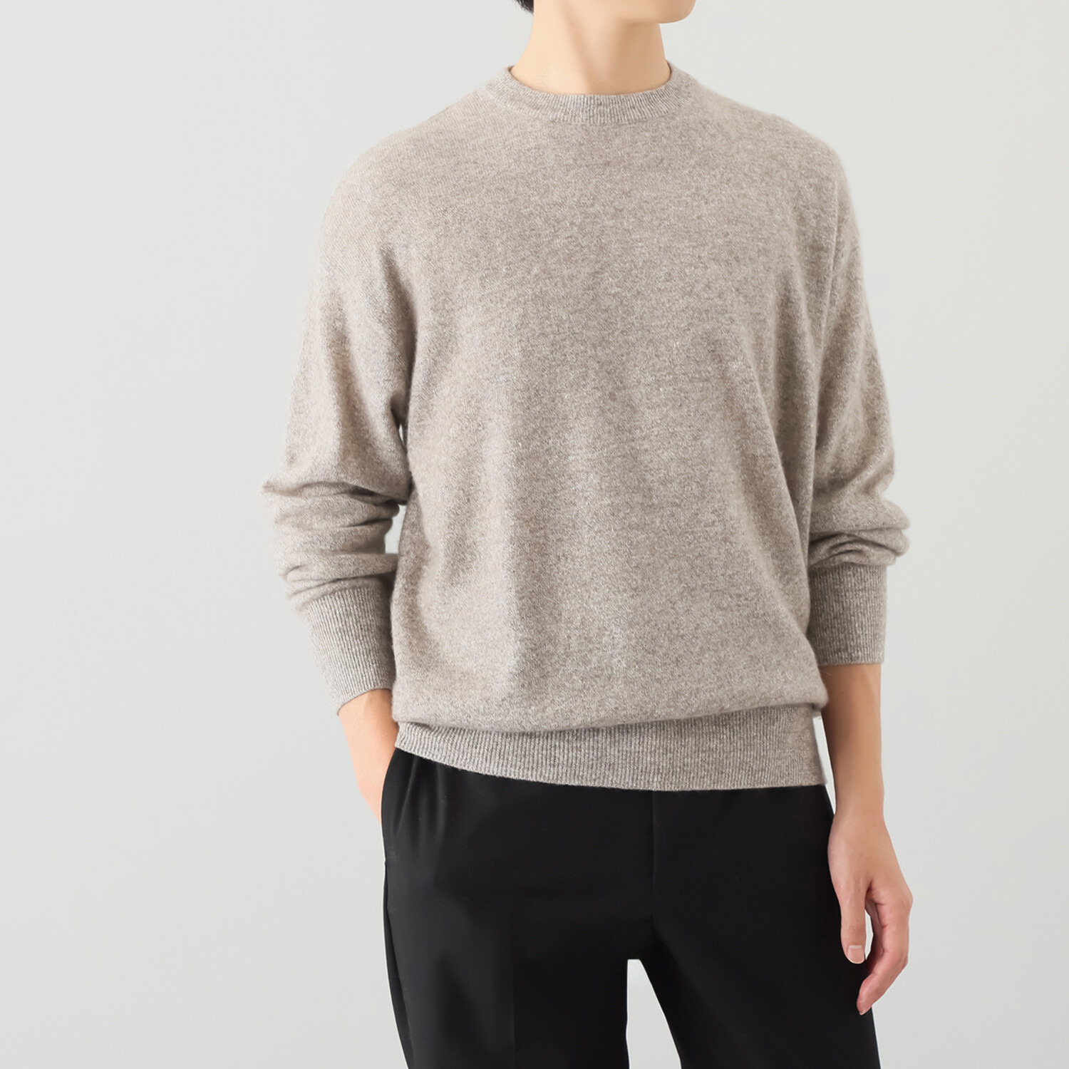 ＢＯＵＮＣＹ　ＢＯＮＤ リネンカシミヤ ニットプルオーバー ＜メンズ＞