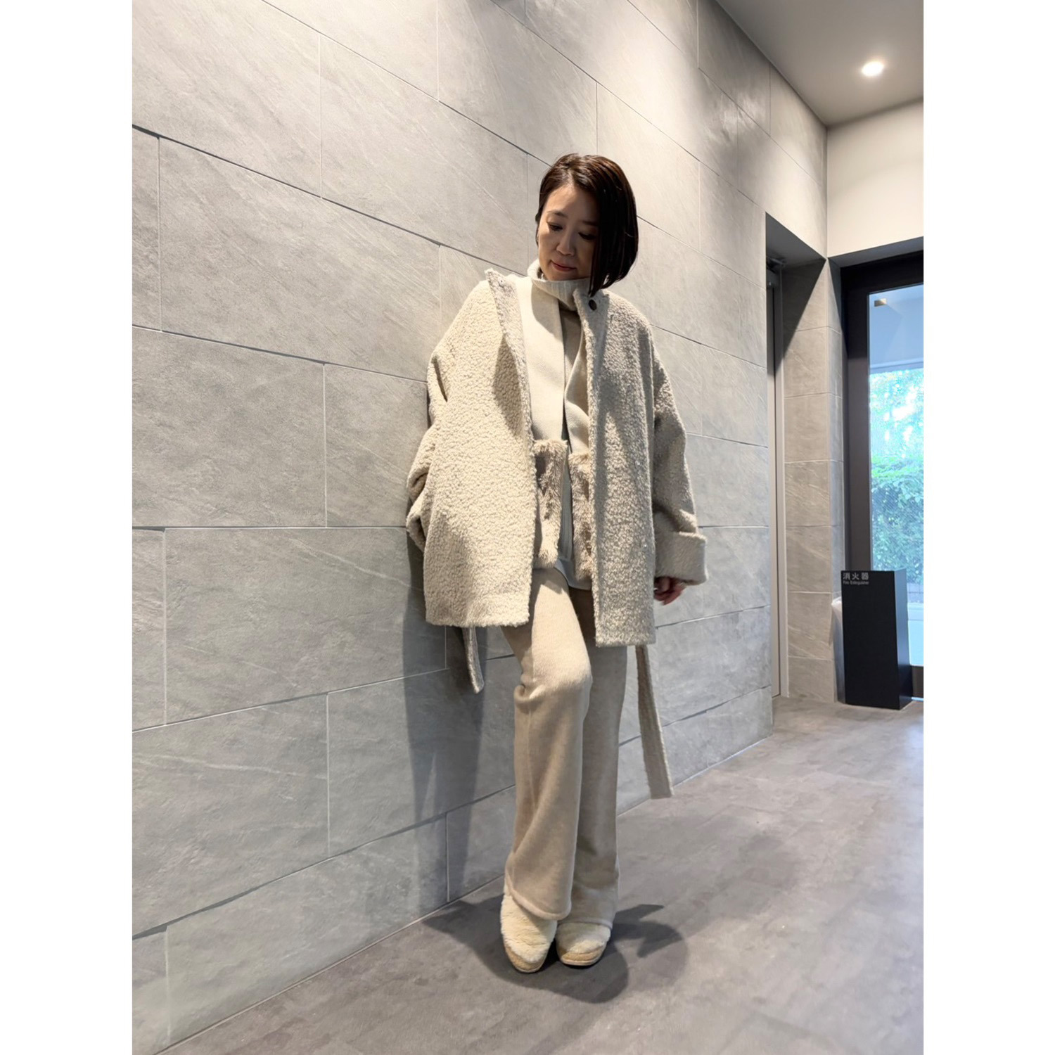 チーロ コンフォート ニットフレアパンツ