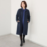 アズイズ　ビーマイセルフ バイ　ネイチャーズ モンゴルヤク ダブルジャガード ニットコート