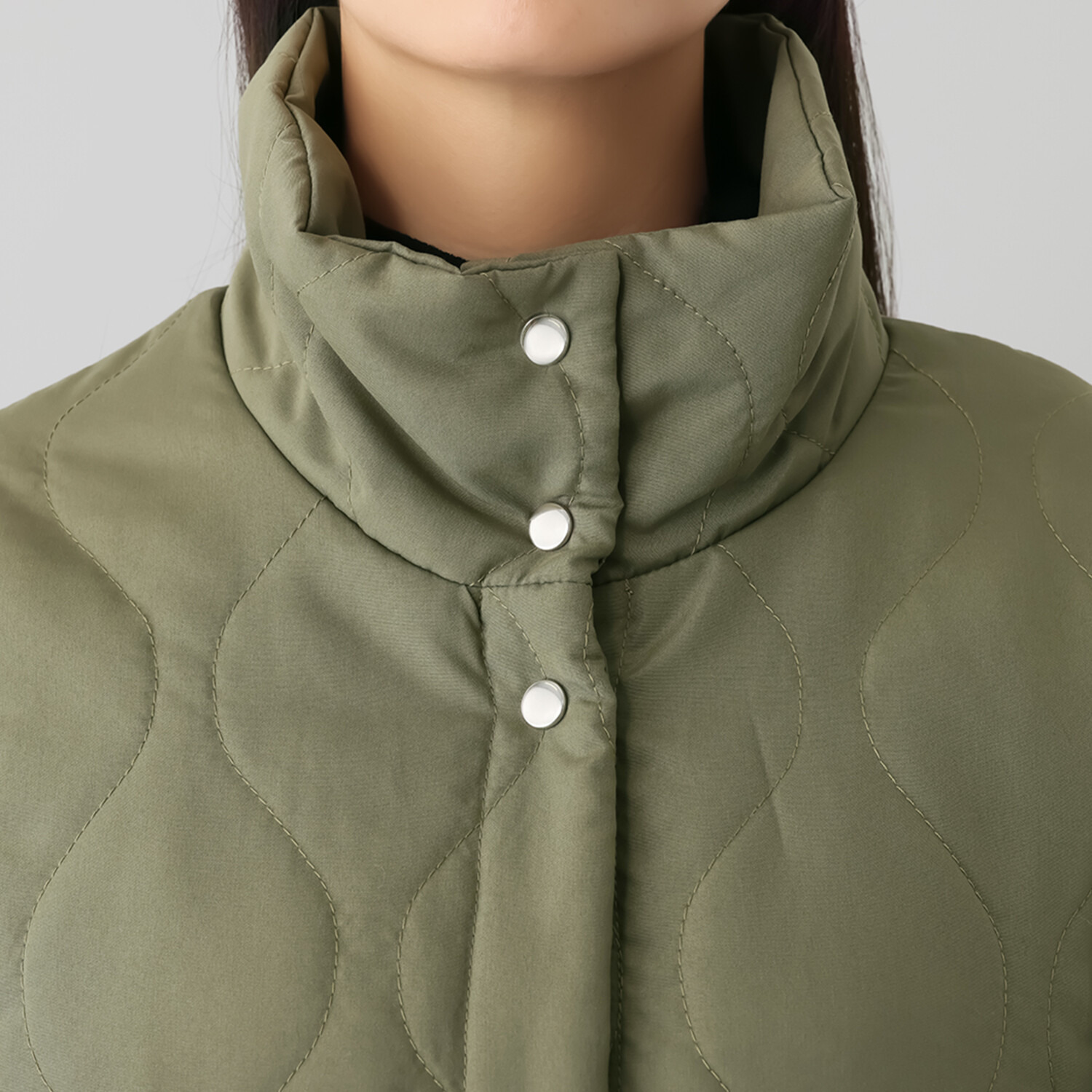 ラブソル ２ウェイスリーブ 中綿コート