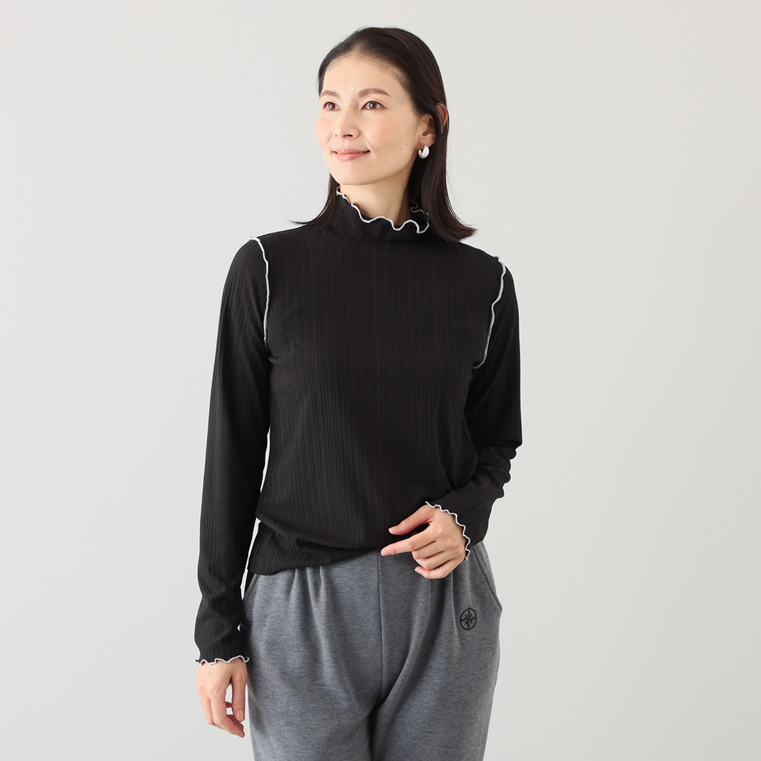 ラブソル 配色メロウアクセント プルオーバー