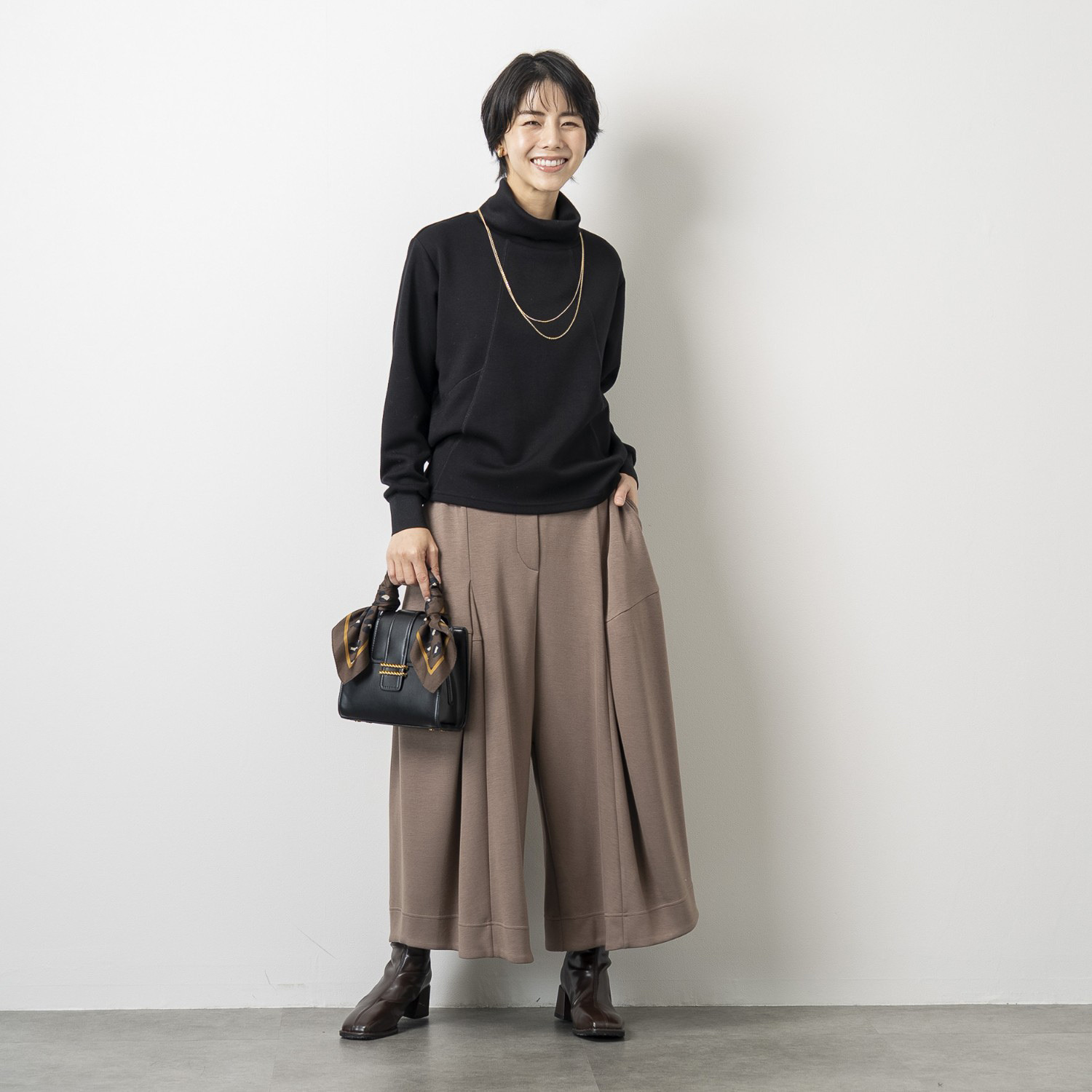 ゼラールスポーツ ファインループジャージー タックアクセント バレルデザインパンツ