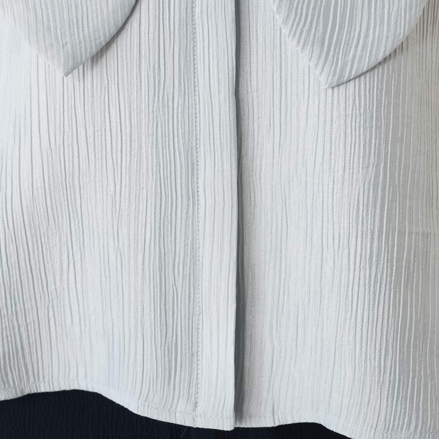 キリ　エ　キリ 楊柳シャインマテリアル ボウタイ付 ブラウス