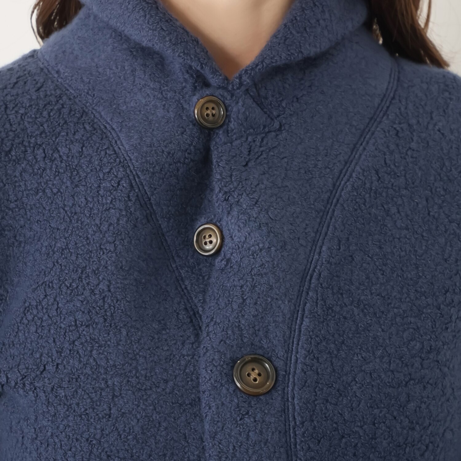 ＢＯＵＮＣＹ　ＢＯＮＤ 日本製 カシミヤ混パイル素材使用 デッキジャケット