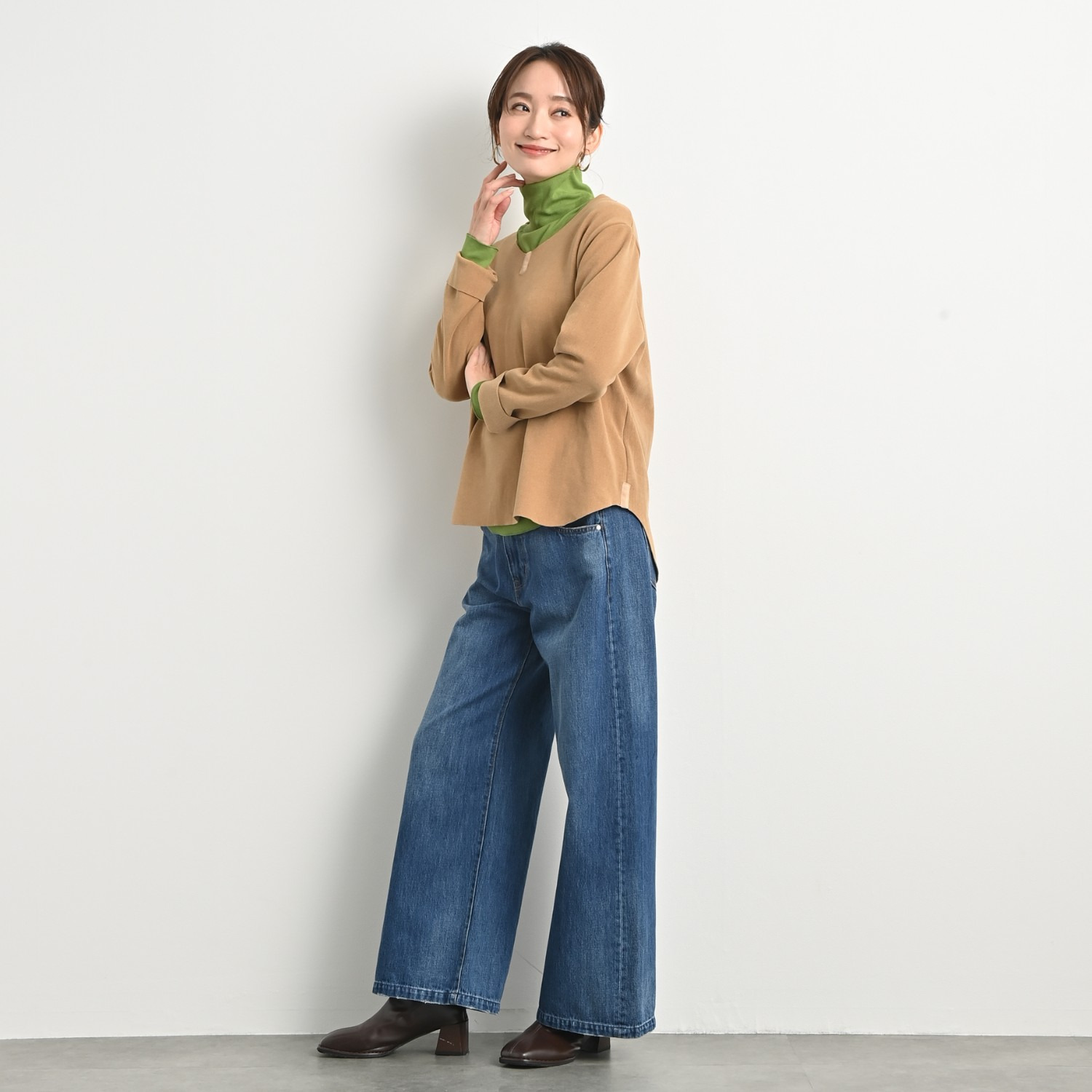 ＢＯＵＮＣＹ　ＢＯＮＤ もちもち＆なめらか ビロードジャージー ラウンドヘムプルオーバー