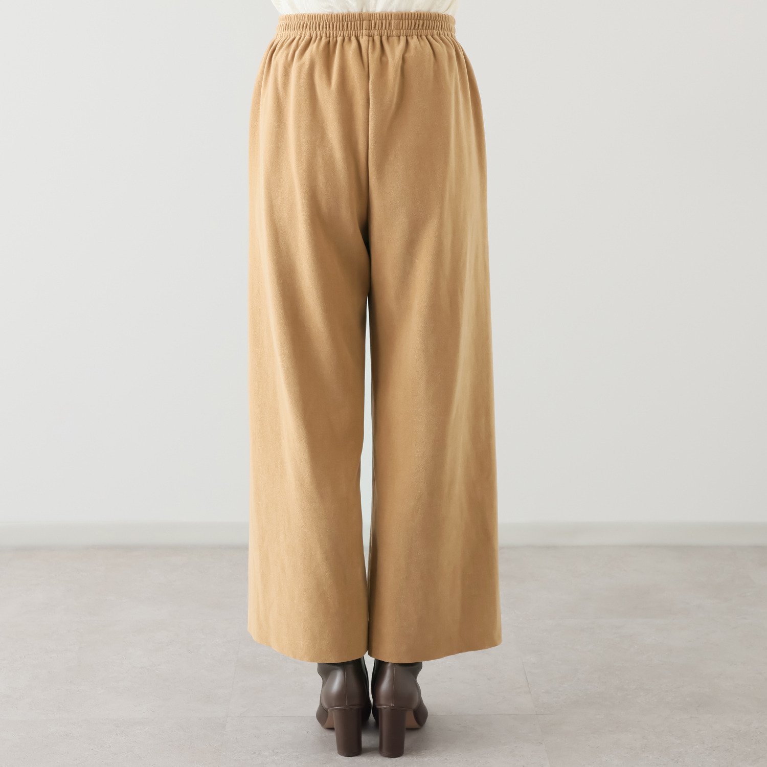 ＢＯＵＮＣＹ　ＢＯＮＤ もちもち＆なめらか ビロードジャージー セミワイドパンツ