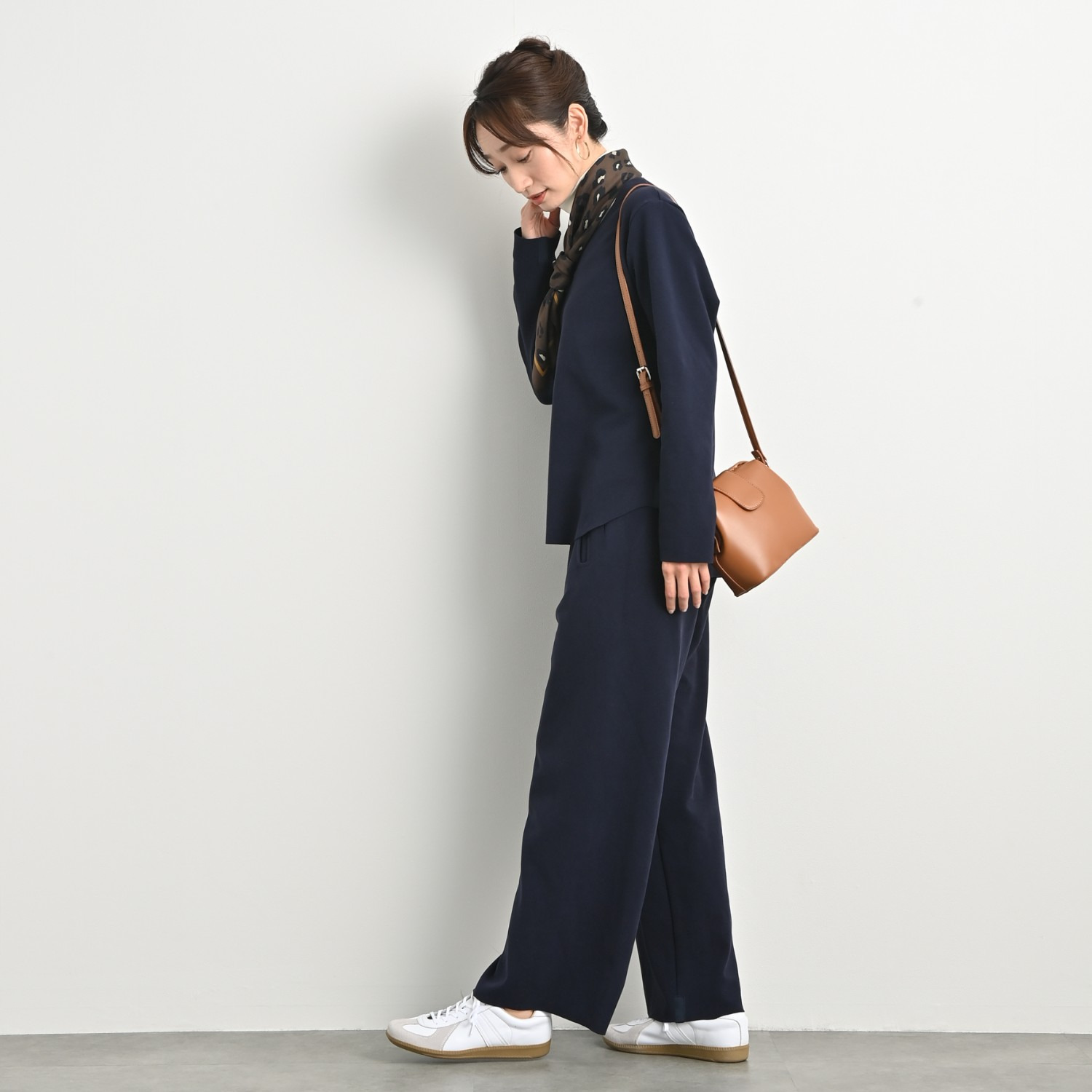 ＢＯＵＮＣＹ　ＢＯＮＤ もちもち＆なめらか ビロードジャージー セミワイドパンツ