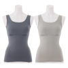 きれいになろう！ 着ていないみたい！ 超のびのび 吸水速乾・接触冷感 カップ付タンクトップ ２枚セット