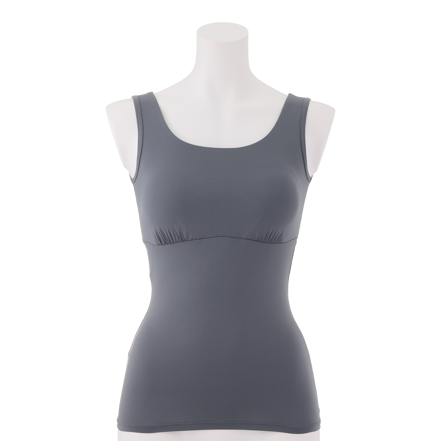 きれいになろう！ 着ていないみたい！ 超のびのび 吸水速乾・接触冷感 カップ付タンクトップ ２枚セット