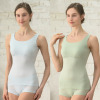 きれいになろう！ 着ていないみたい！ 超のびのび 吸水速乾・接触冷感 カップ付タンクトップ ２枚セット