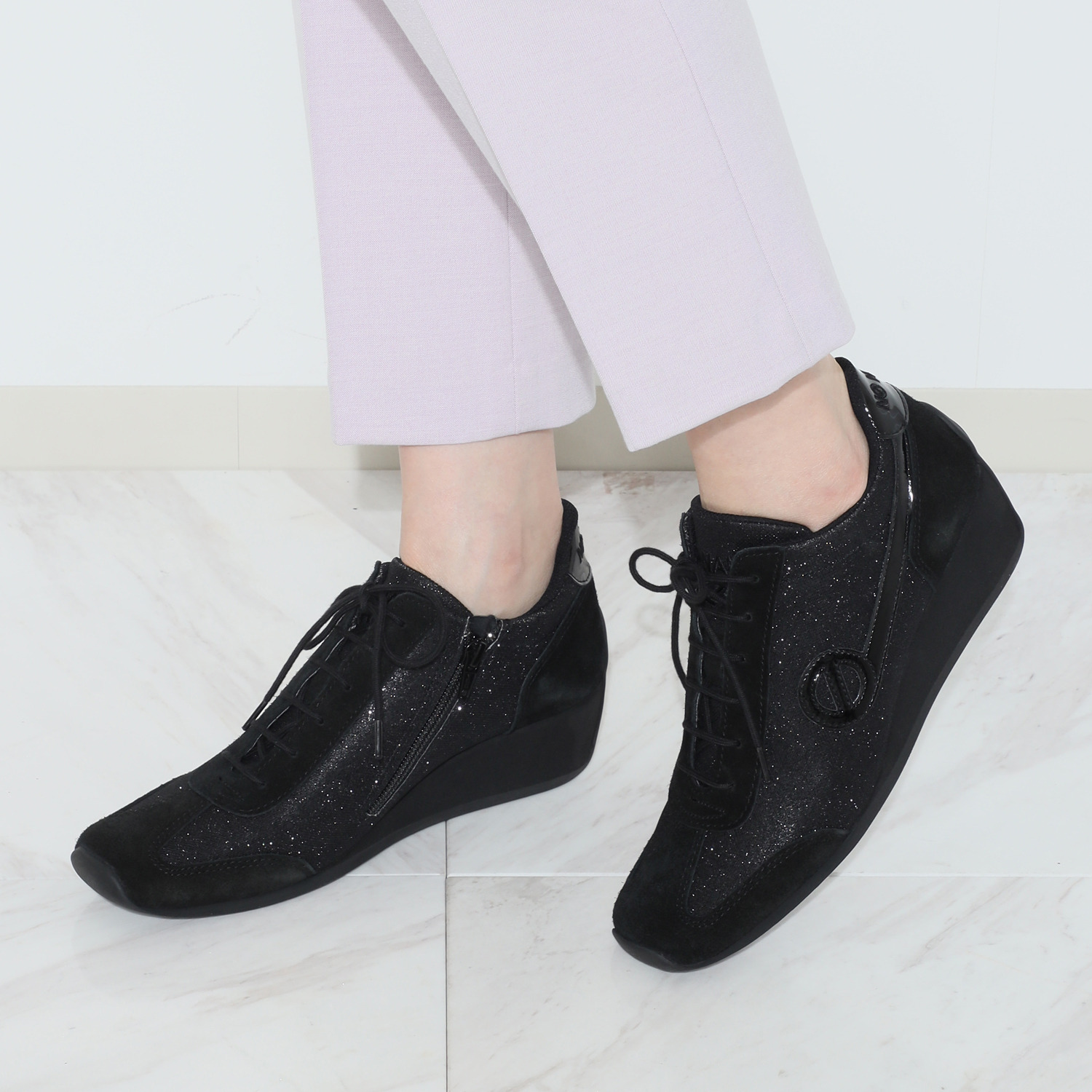 ノーネーム ウェッジソールスニーカー “ヨーコ”