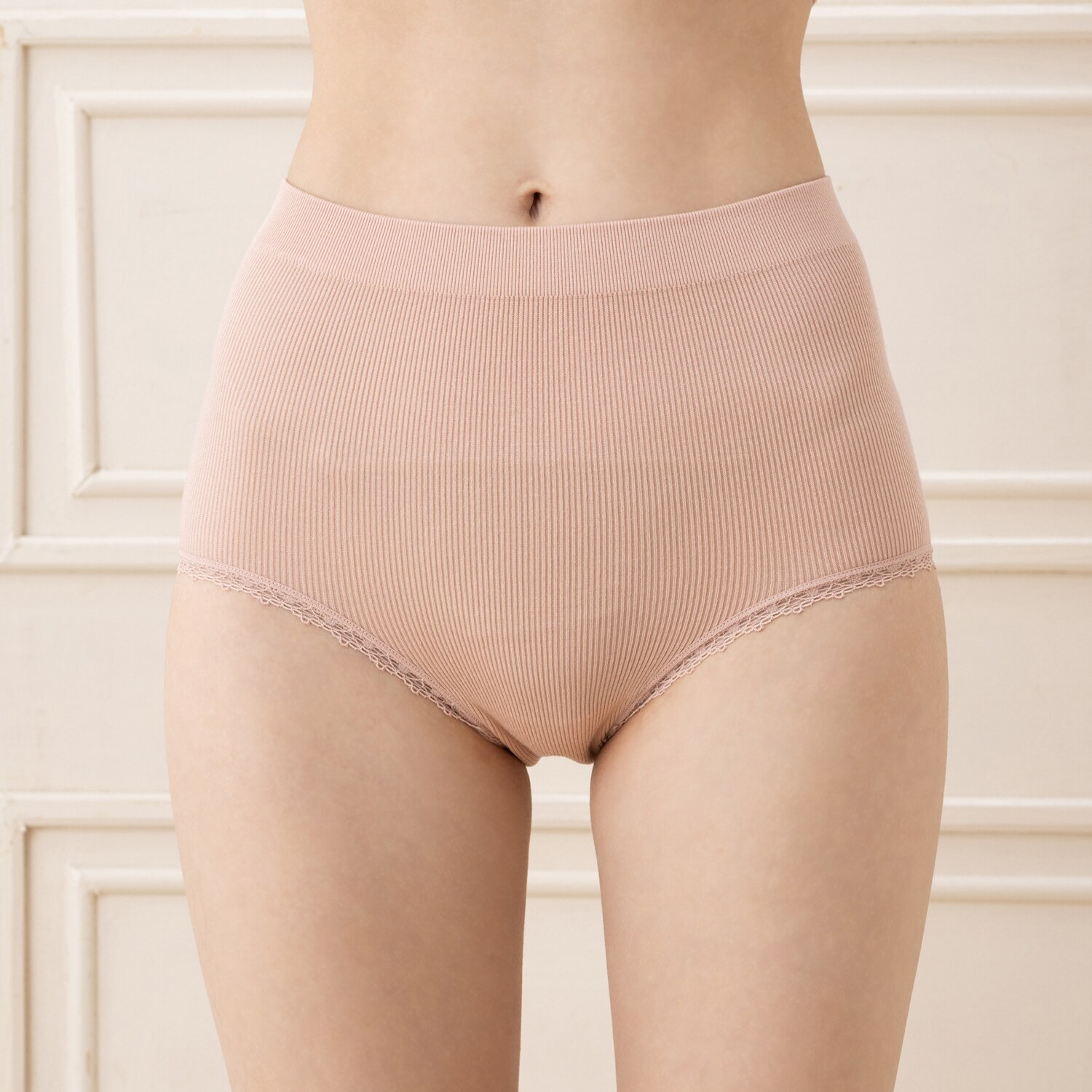 美人工房 抗菌防臭 なめらかモダール混 リブショーツ４枚セット