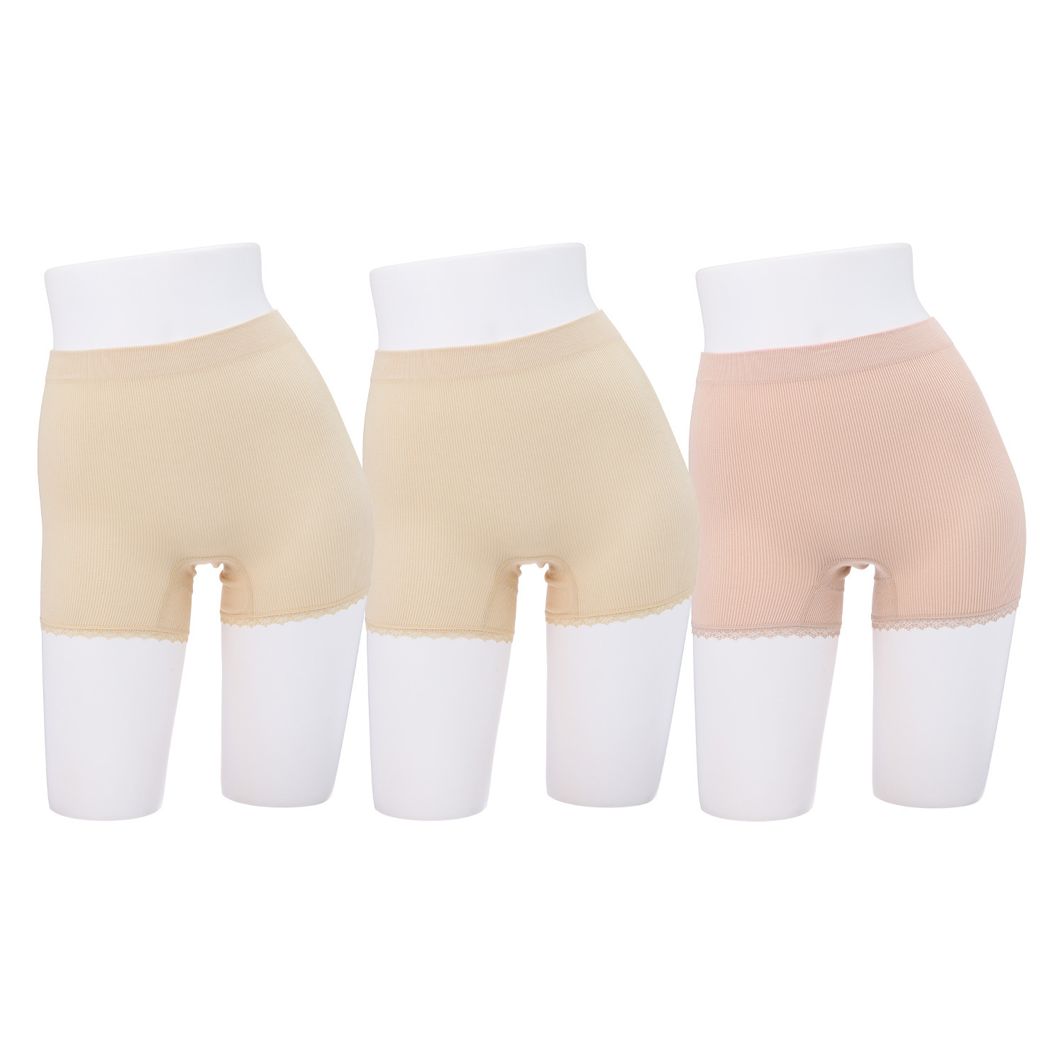 美人工房 抗菌防臭 なめらかモダール混 一分丈リブショーツ ３枚セット