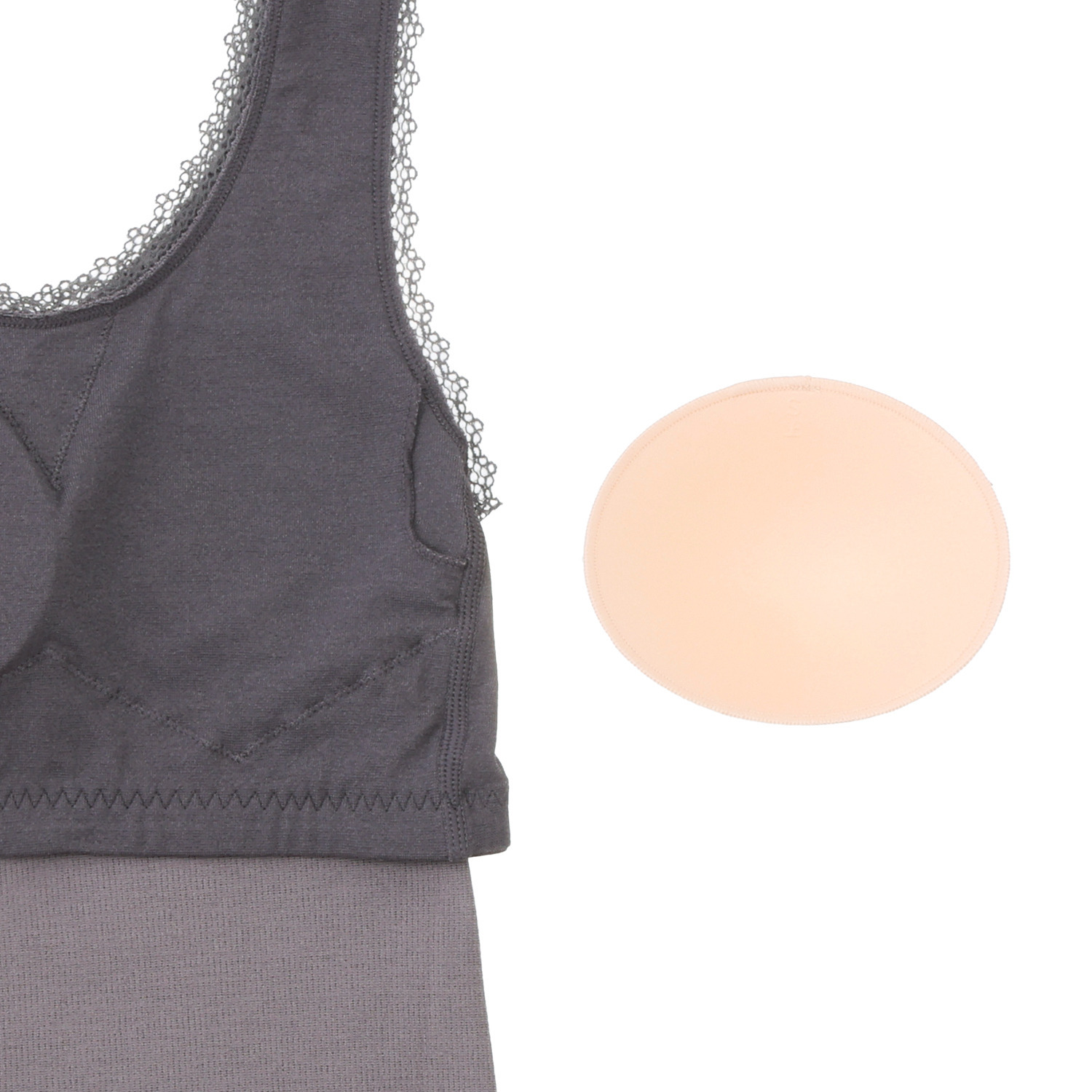 美人工房 抗菌防臭 なめらかモダール混 カップ付リブタンクトップ ２枚セット