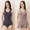 美人工房 抗菌防臭 なめらかモダール混 カップ付リブタンクトップ ２枚セット