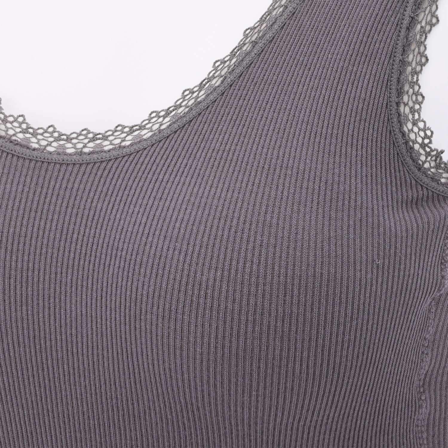 美人工房 抗菌防臭 なめらかモダール混 カップ付リブハーフトップ ２枚セット