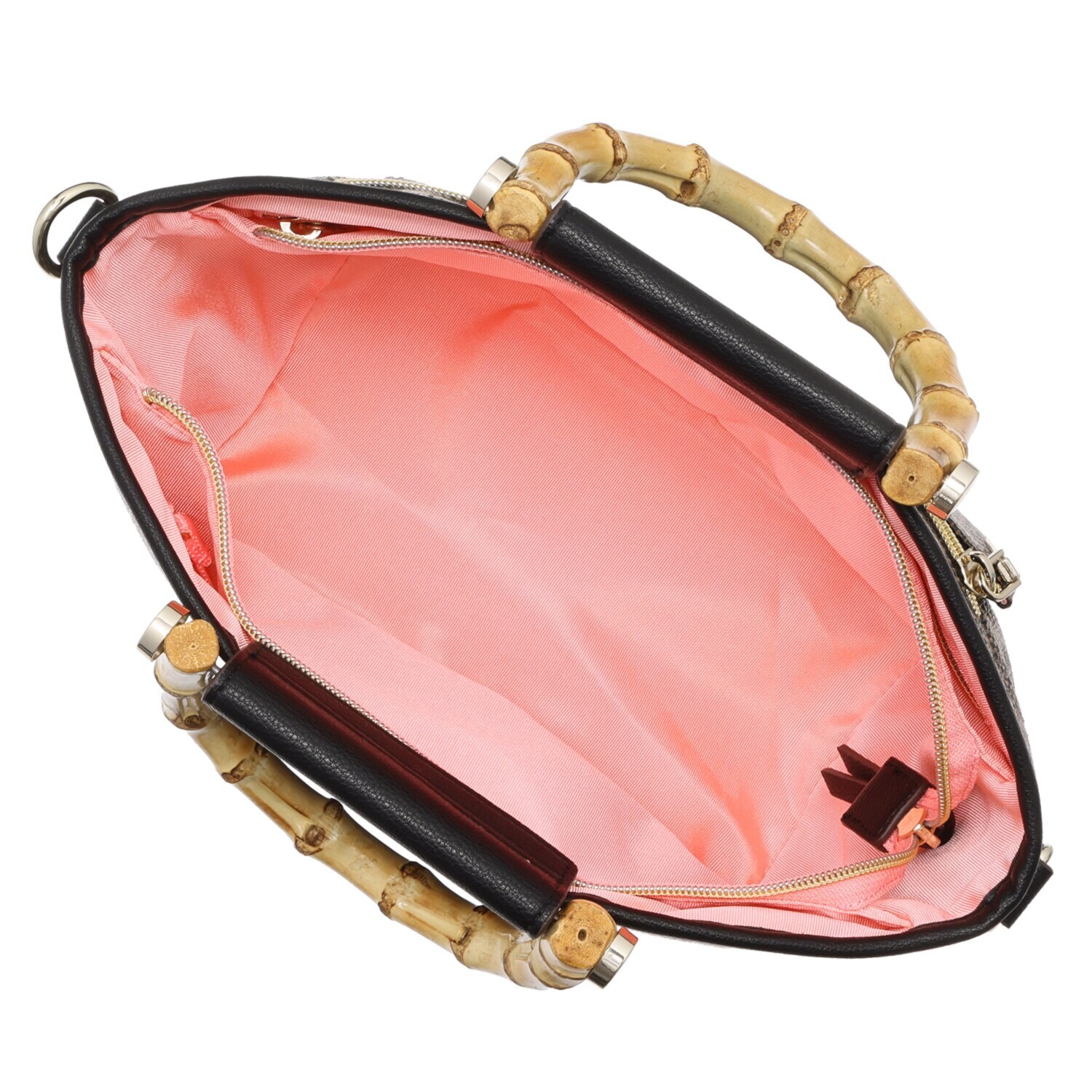 クリスチャン　オリビエ レーザーカットシリーズ バンブーハンドル ２ウェイ ショルダートートバッグ