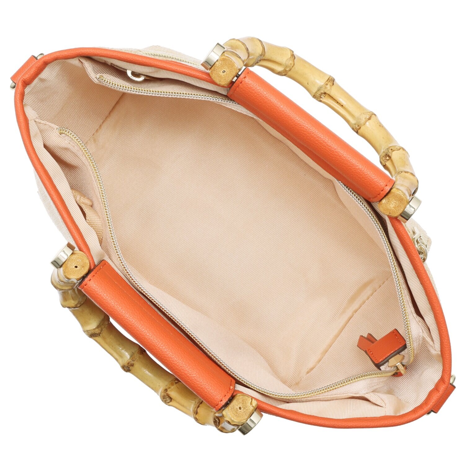 クリスチャン　オリビエ レーザーカットシリーズ バンブーハンドル ２ウェイ ショルダートートバッグ