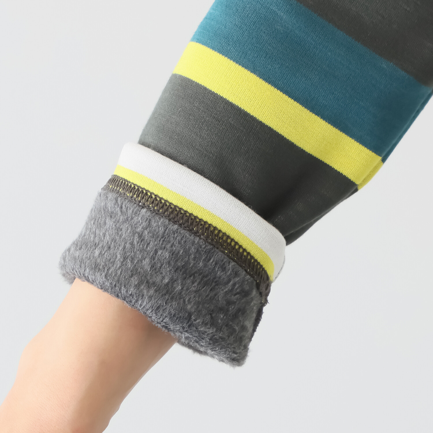 ココンライフ　ドゥ 吸湿発熱・吸放湿 “マジックエア” 裏シャギーボーダー チュニック