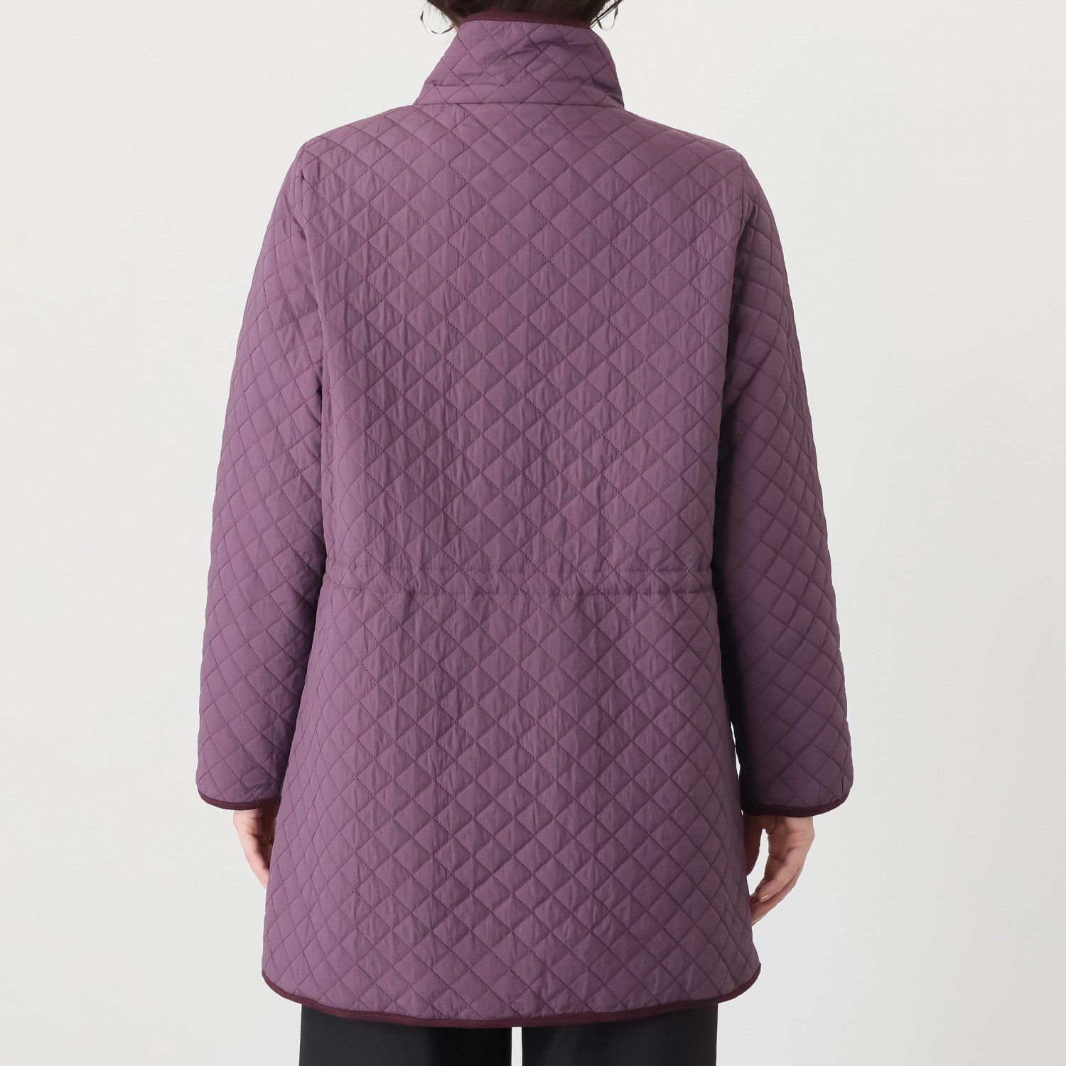 コースタルドライブ 細見えシルエット 中綿キルティング コート