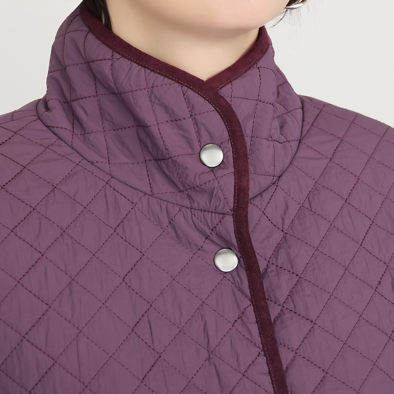 コースタルドライブ 細見えシルエット 中綿キルティング コート