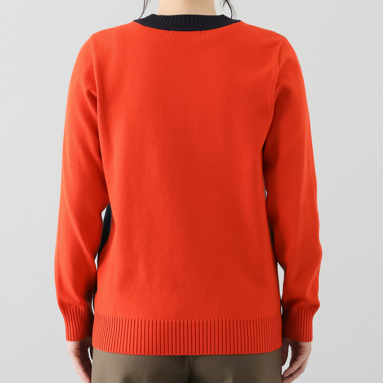 コースタルドライブ 背中で魅せる マルチカラー ニットトップス