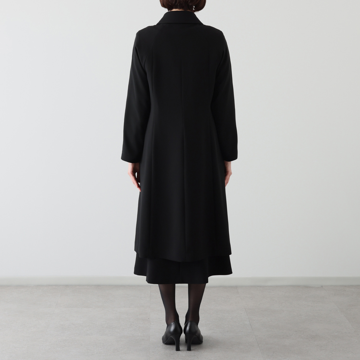 ニュイ ブラックフォーマル 洗濯機で洗える ライナー付コート