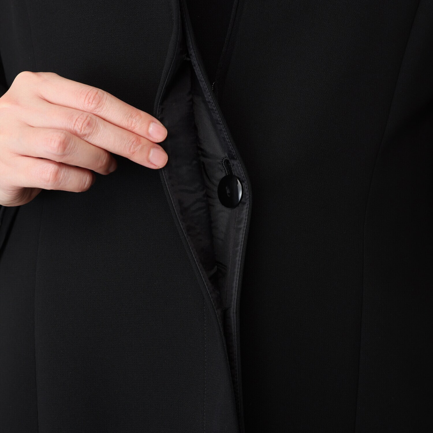 ニュイ ブラックフォーマル 洗濯機で洗える ライナー付コート