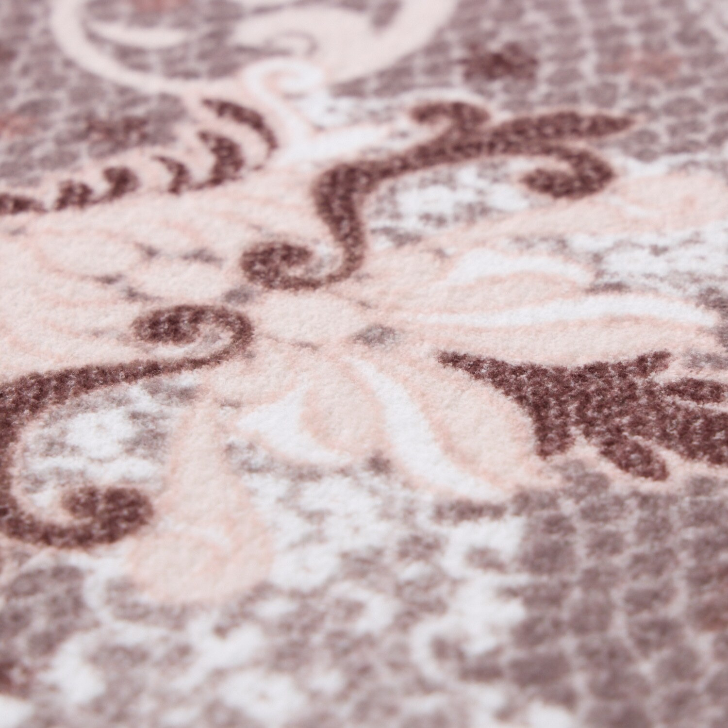 スワトウ刺しゅう協会 認定デザイン 洗える あたたかラグ ＜１９０×２４０ｃｍ＞