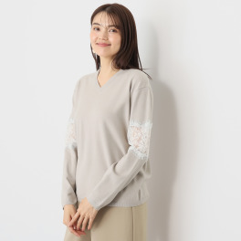 エアリーフェアリー レースアクセント ニットプルオーバー