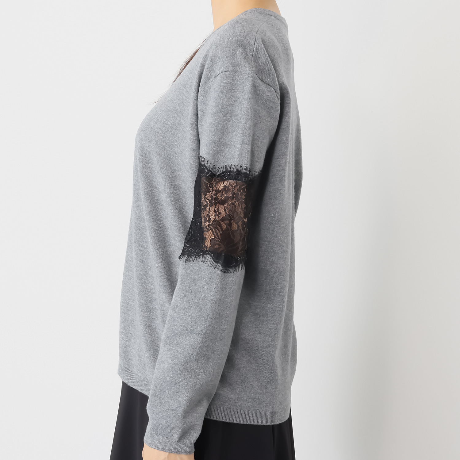 エアリーフェアリー レースアクセント ニットプルオーバー
