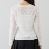 エアリーフェアリー ストレッチレース クルーネック プルオーバー