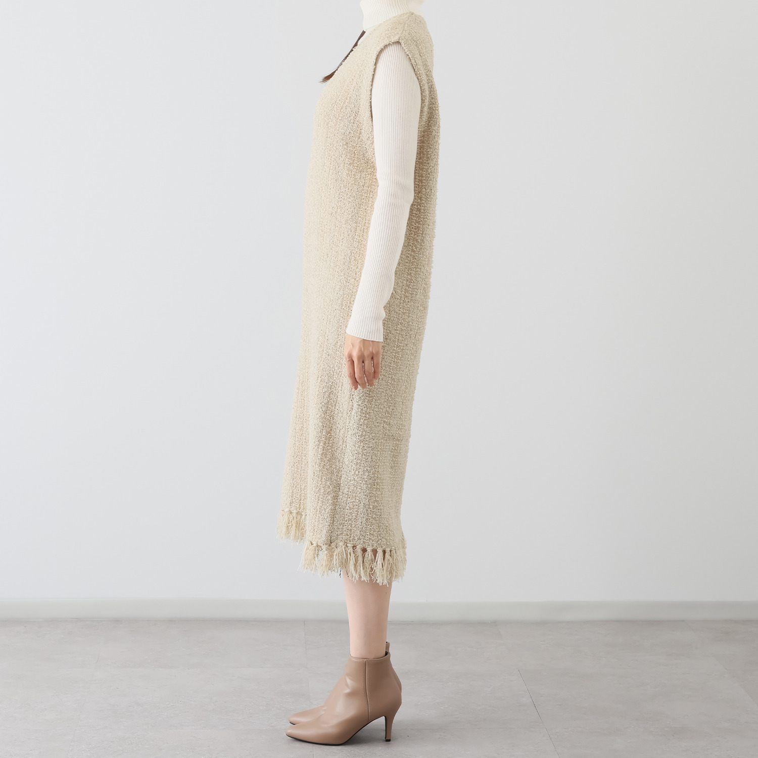 エアリーフェアリー ツイードニット ジャンパースカート