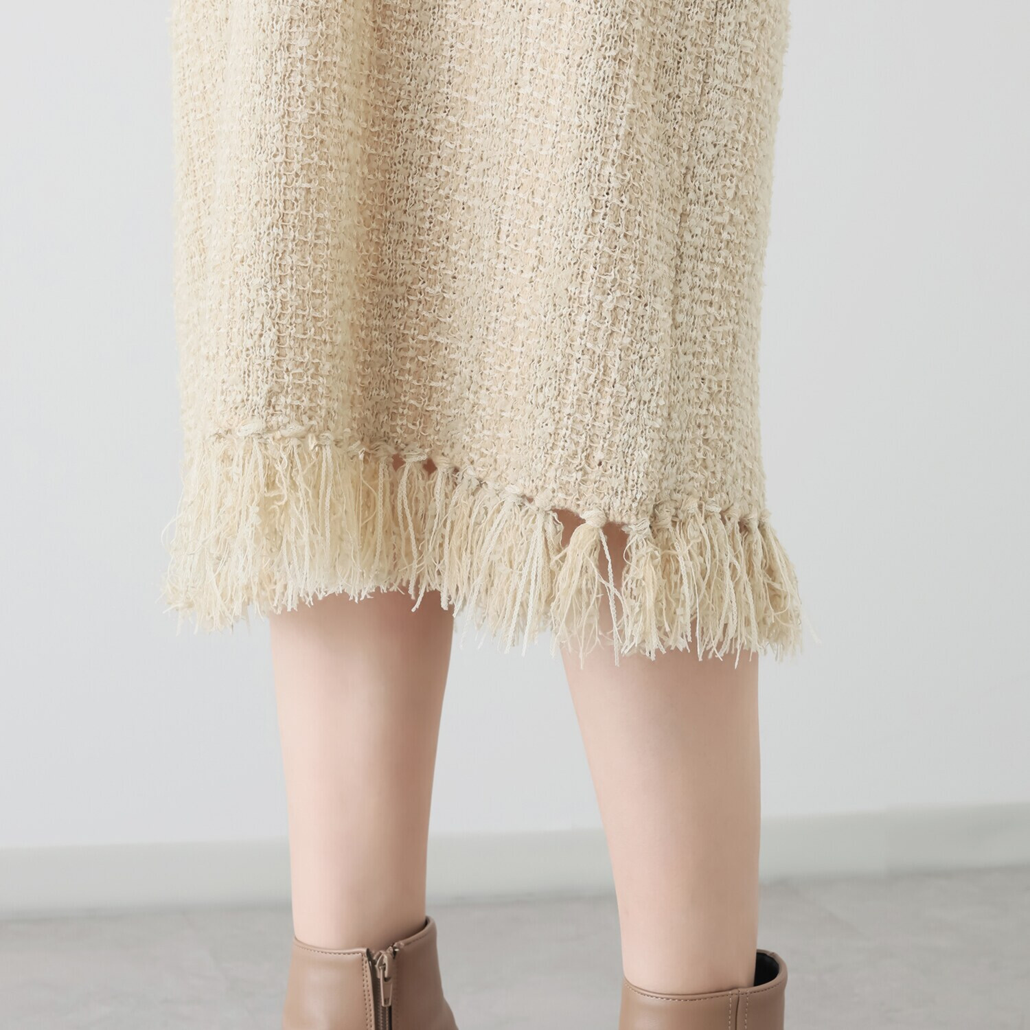 エアリーフェアリー ツイードニット ジャンパースカート