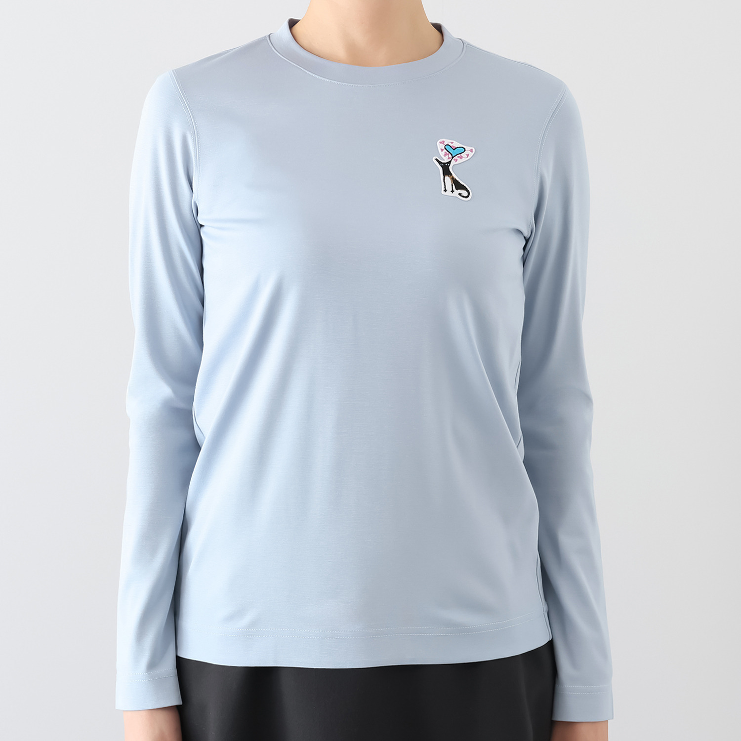 モカサン　ジュンコシマダ 吸湿発熱 ワンポイント Ｔシャツ